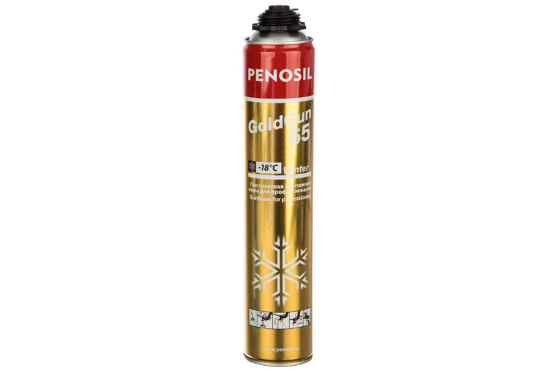 Пена монтажная PENOSIL GOLD GUN 65л, Зима