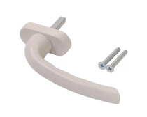 Ручка оконная алюминиевая, белая